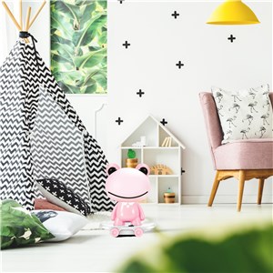 Lampka dekoracyjna Frog Skater różowa