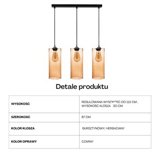 Listwa wisząca Velissa 3