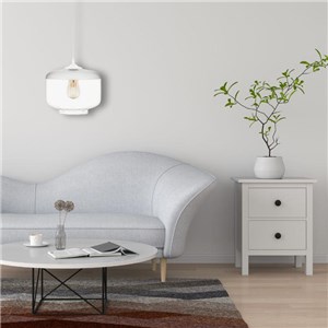 Lampa wisząca Valentina 1A BIAŁA