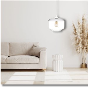 Lampa wisząca Valentina 1A BIAŁA