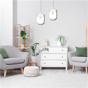 Lampa wisząca Valentina 1B BIAŁA