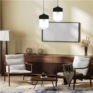 Lampa wisząca Valentina 1B CZARNA