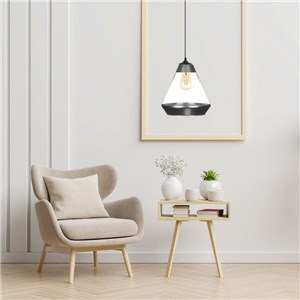 Lampa wisząca Alfie 1 SREBRNA